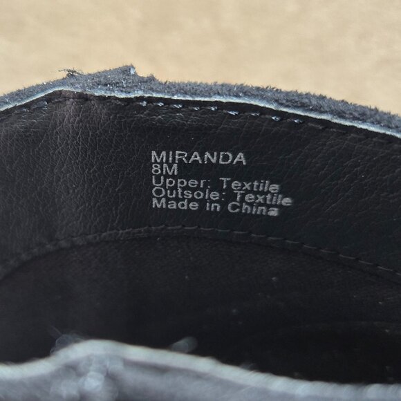 NEW Coconuts by Matisse Black Miranda Fringe Ankle Boot Booties Size 8 M - Picture 7 of 11